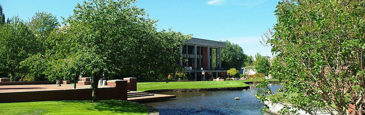 Willamette University's Mill Stream and University Center
