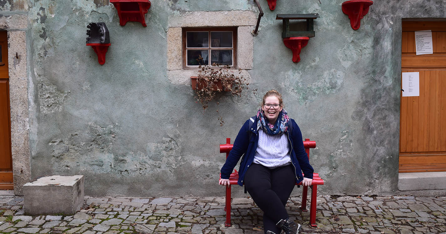Emma Sargent studied art history in the Czech Republic.