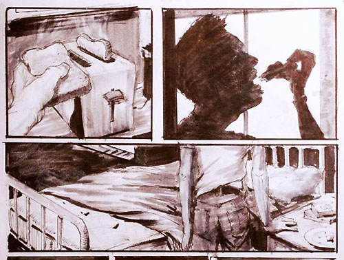 The Hand That Finds, The Hand That Feeds, The Hand That Fails: An Installation of Sketchbook Drawings by Nathan Lewis