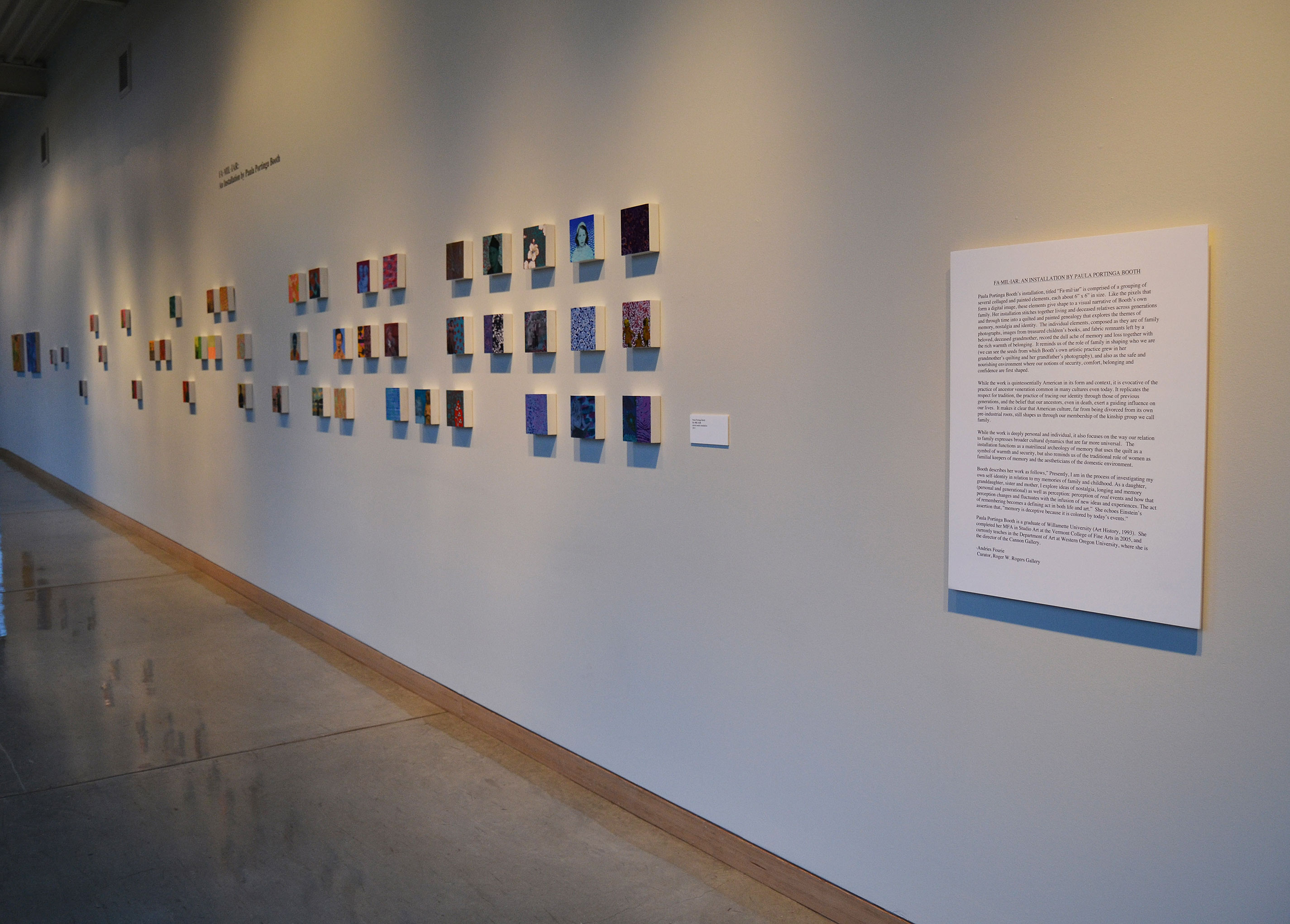 FA•MIL•IAR: A Mixed Media Installation by Paula Booth