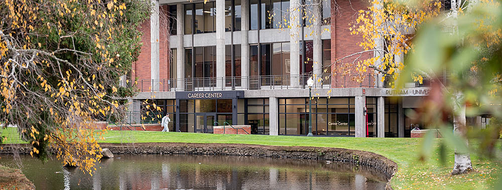 An exterior view of the Career Center at Willamette University's Salem Campus