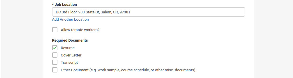 Enter Job Description