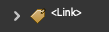 Adobe Acrobat Tags panel showing a link tag.