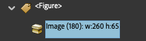 Adobe Acrobat Tags panel showing the Figure tag.