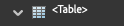 Adobe Acrobat Tags panel showing a Table tag.