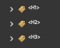 Adobe Acrobat Tags panel showing a heading tag.