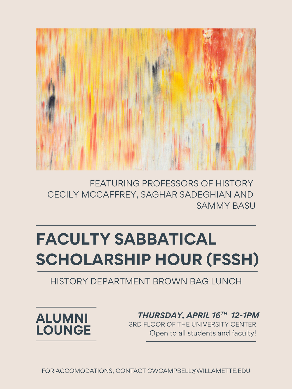 faculty sabbaatical scholarship hour poster 