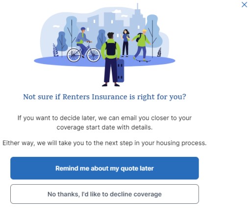 Renters Quote Reminder Notification
