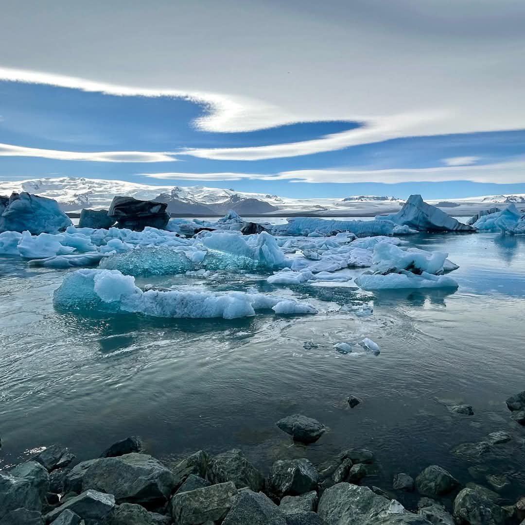 Frozen ice in Iceland
