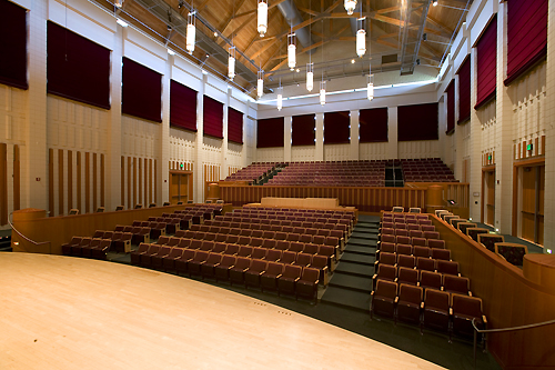 Hudson Hall - Looking toward the auditorium seating