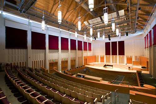 A large auditorium with plenty of seating options