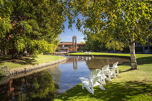 The Mill Stream at Willamette University's Salem Campus